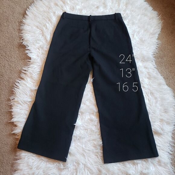 Theory Cropped Wide-Leg Pants 10 - Picture 3 of 7